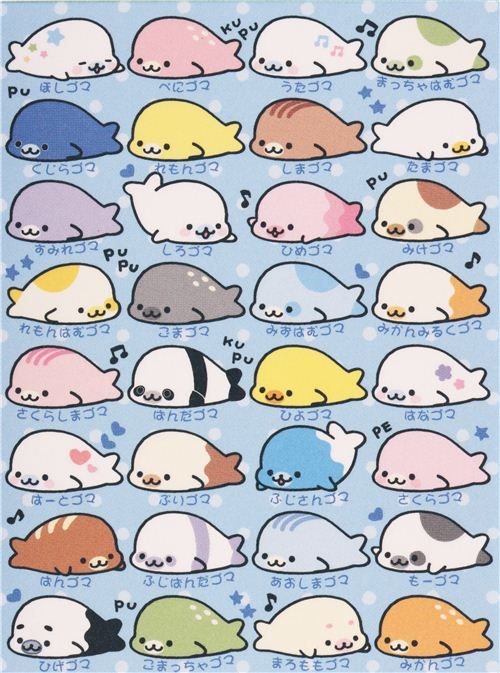 Кавайные морские котики