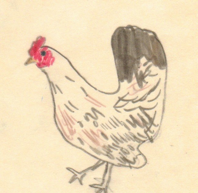 Рисование курица