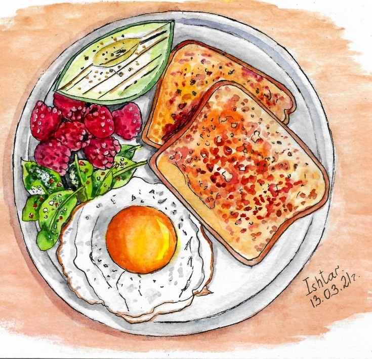 Картинки для срисовки еда