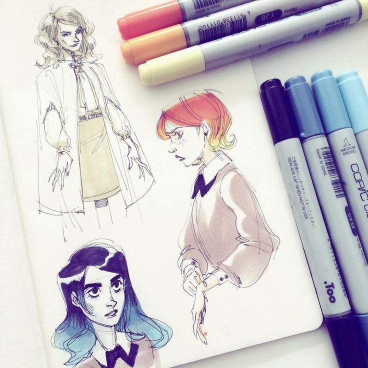 Скетч маркеры Copic