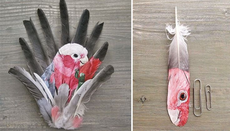 Поделки из перьев