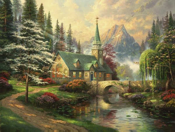 Американский художник Томас Кинкейд