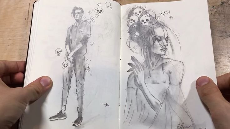 Карандаши блокнот рисунок карандашом