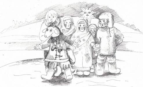 Колядки рисунок для детей