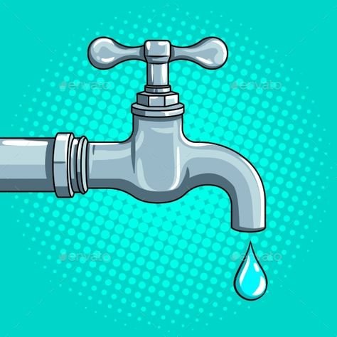 Кран водопроводный мультяшный