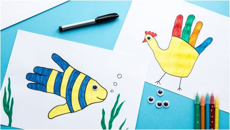 Интересное рисование для детей 4-5 лет