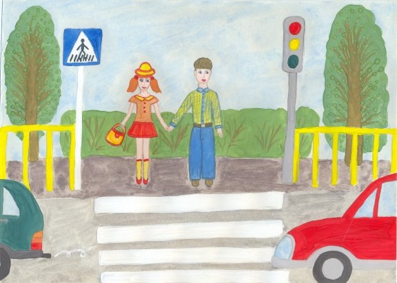 Рисунок на тему ПДД