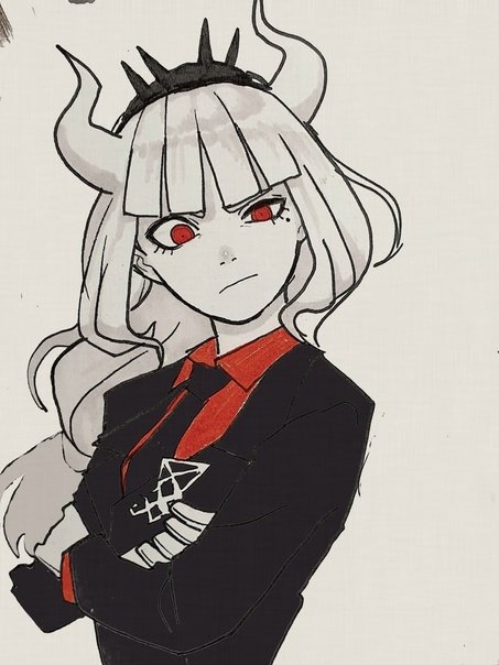 Helltaker Art Люцифер