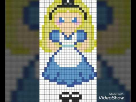Рисование по клеточкам принцессы