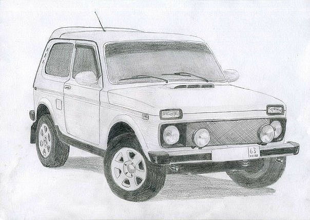 Раскраски Лада Нива 2121