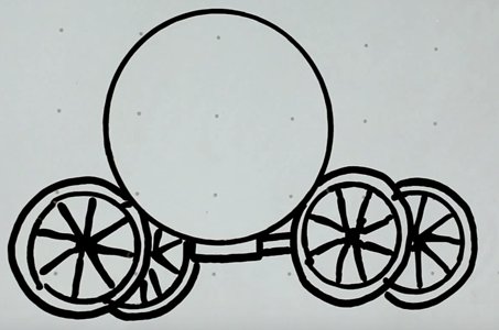 Карета раскраска