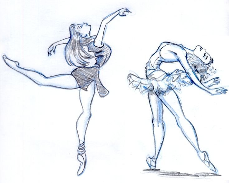 Балерина рисунок