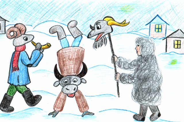 Рисунок на тему колядки
