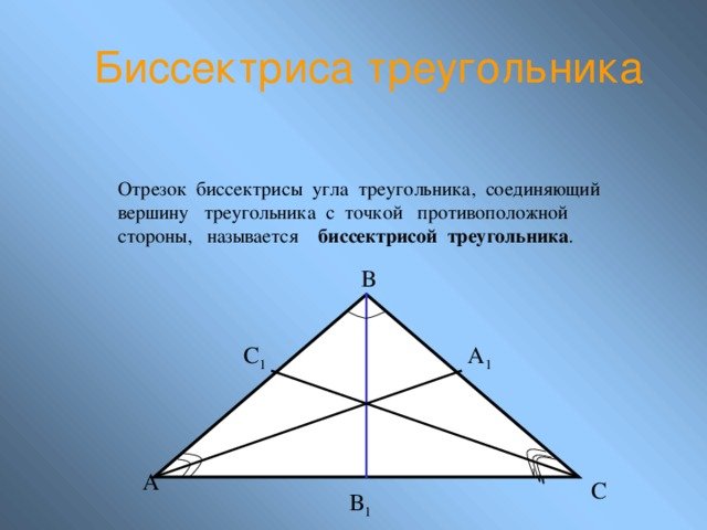 Биссектриса треугольника