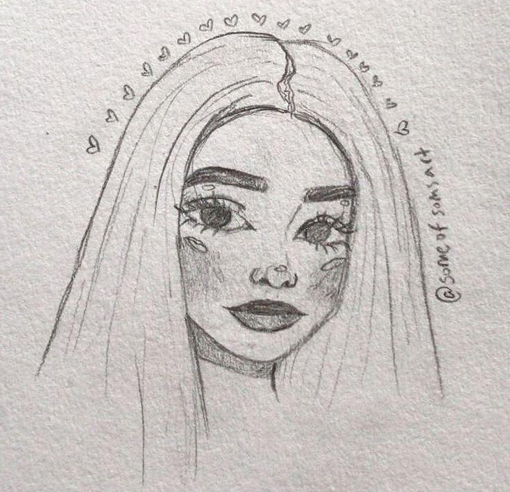 Рисунки для срисовки лица