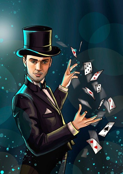 Фокусник картинка