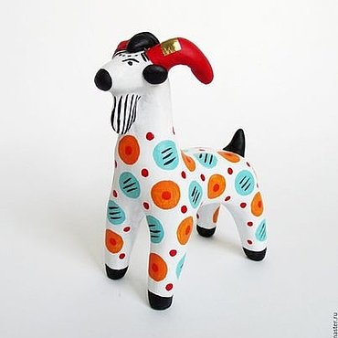 Дымковская игрушка козлик