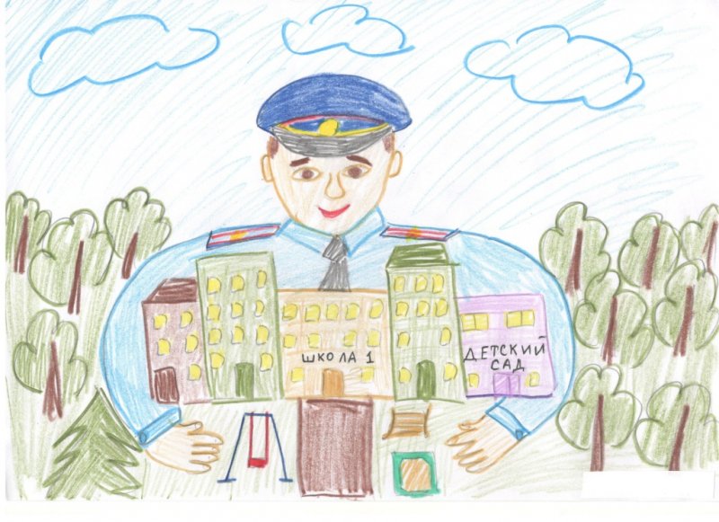 Рисунок на тему полиция