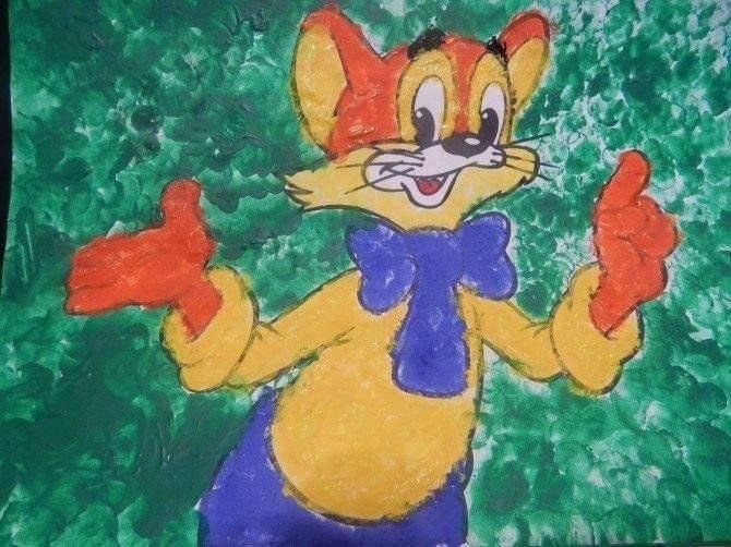 Кот Леопольд рисунок