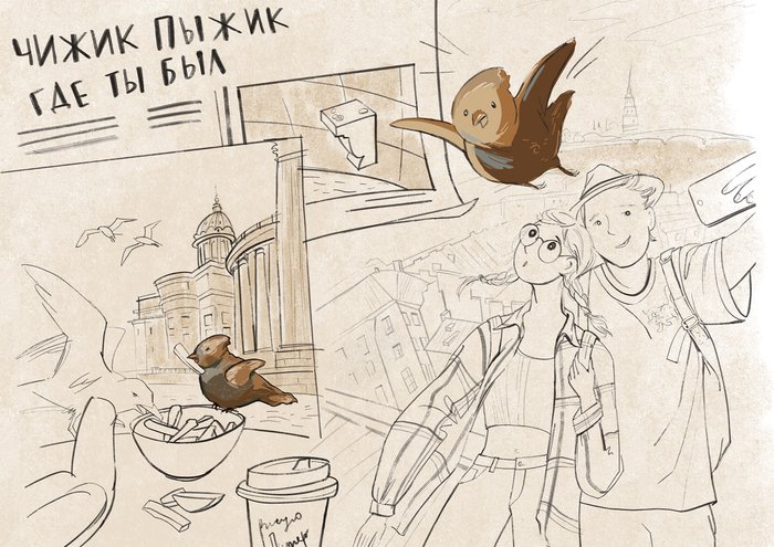 Чижик пыжик рисунок