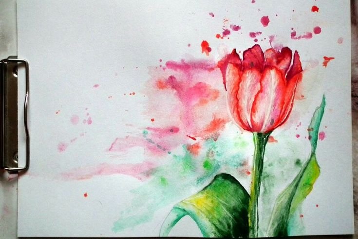 Рисунки акварелью