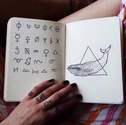 Рисунки в скетчбуке