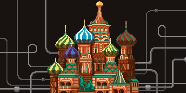 Храм Василия Блаженного пиксель арт