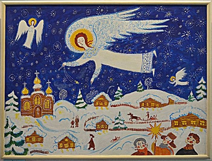 Рождество Христово лубок
