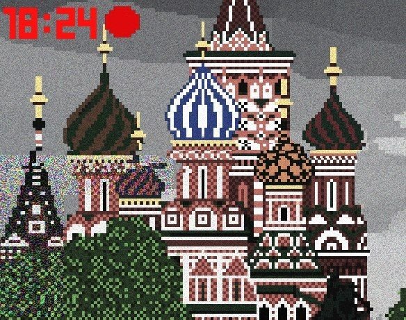 Кремль пиксель арт