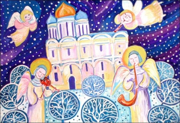Рождественские рисунки