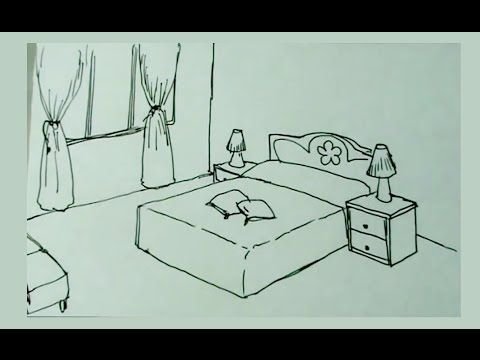 Интерьер рисунок легкий