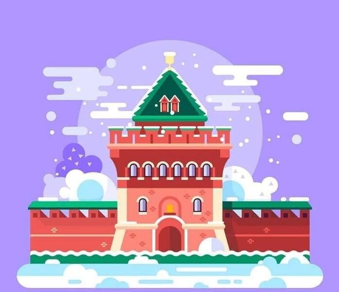 Дмитриевская башня Нижегородского Кремля рисунок