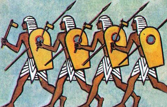 Египетский воин древнего Египта