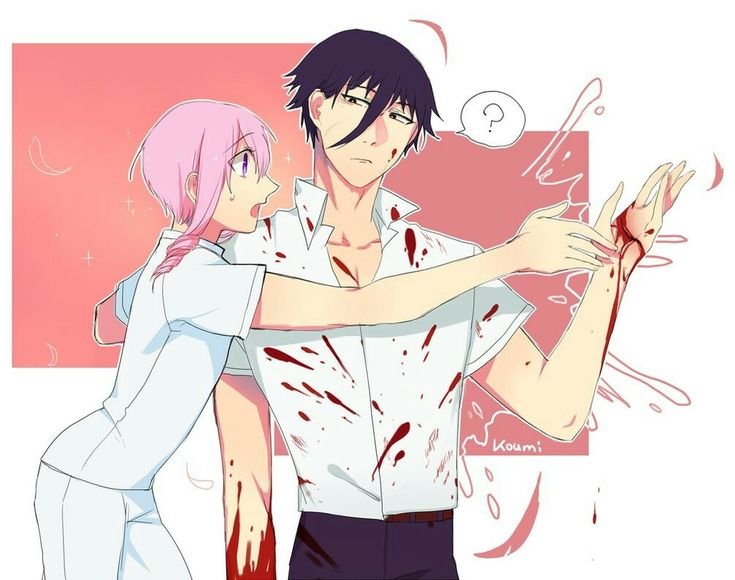 Яндере кун и семпай арт