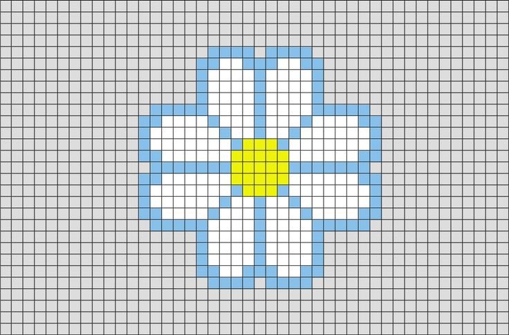 Пиксель арты цветы