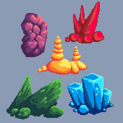 Кристалл Pixel Art