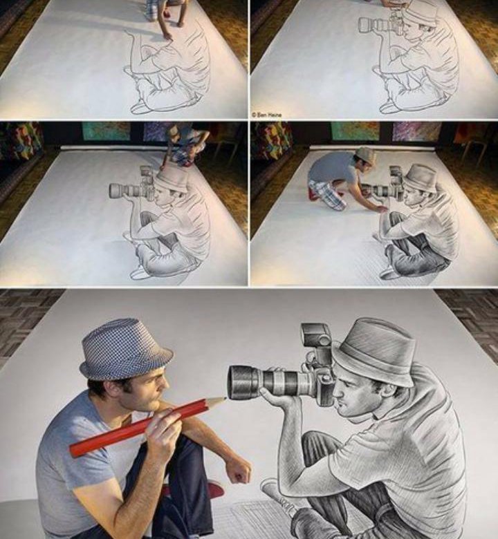 3d рисунки карандашом
