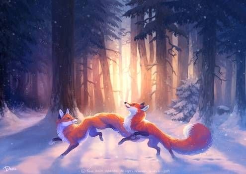 Новогодняя лиса