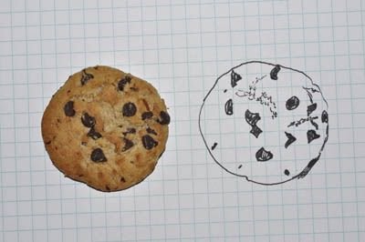 Печенье рисунок легко