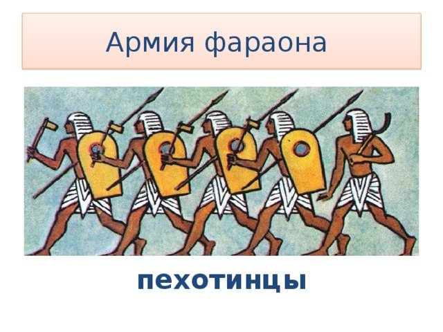 Армия древнего Египет древности