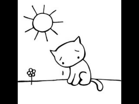 Котик рисунок