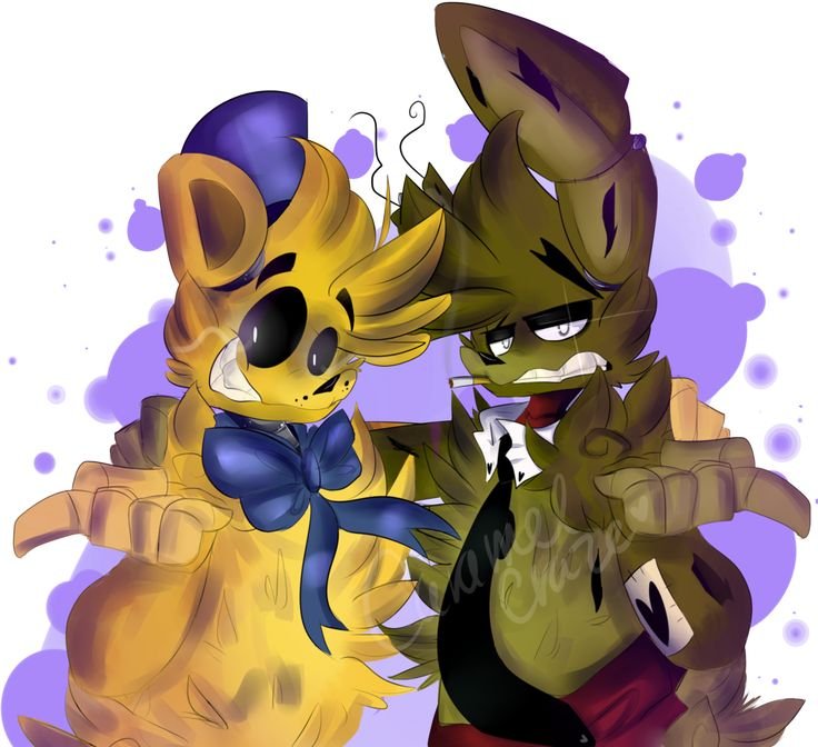 FNAF Голден Фредди и СПРИНГТРАП