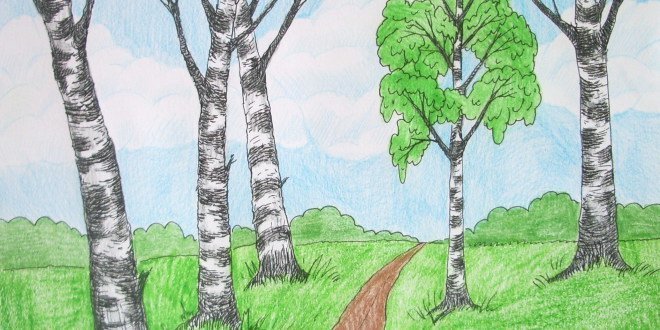 Рисунок на тему природа родного края