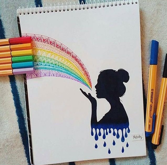 Рисунки фломастерами