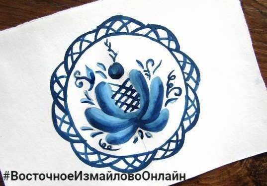 Гжель роспись тарелки