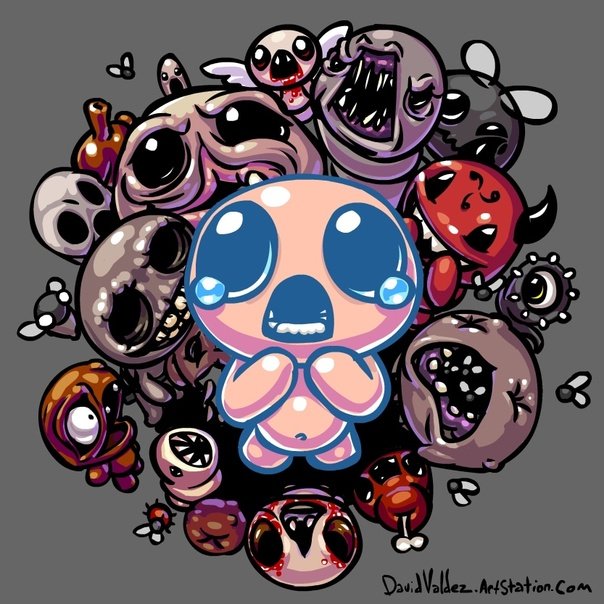 The Binding of Isaac Айзек Стикеры