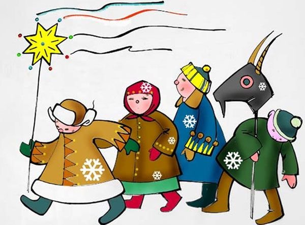 Рисунок на тему колядки