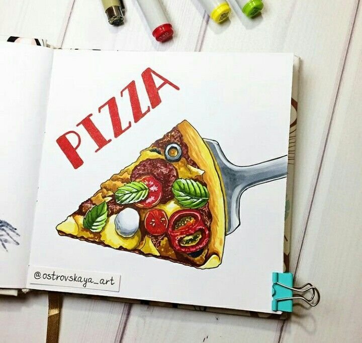 Пицца рисунок