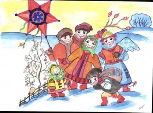 Рисунок на тему колядки