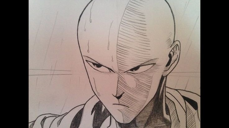 One Punch man рисовка